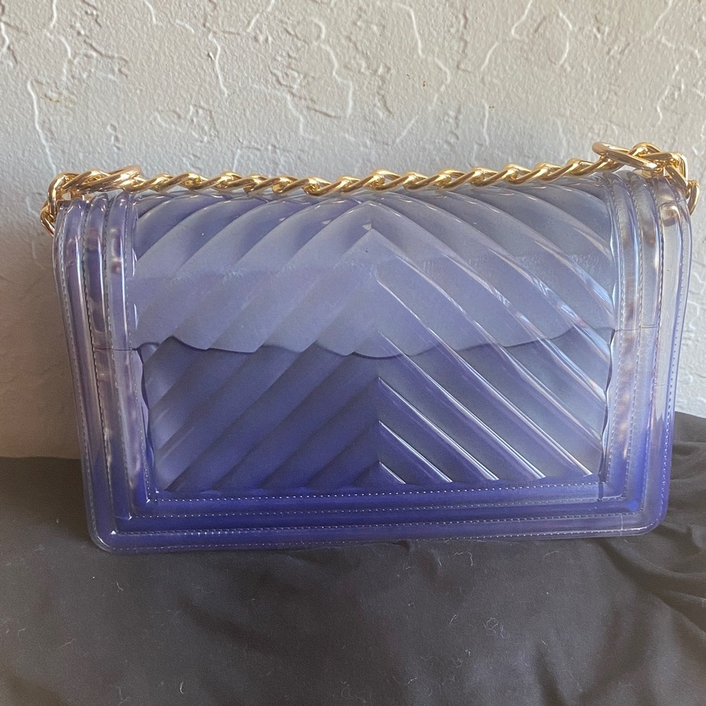 Elegant Blue Chain Shoulder Bag